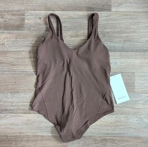 NWT Lululemon Align Bodysuit Java Brown Size 8